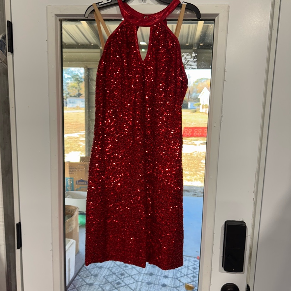 Revolution Red Sequin Kids Dance Costume